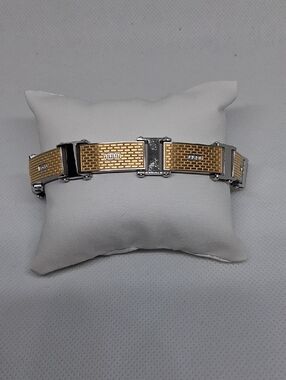 Metro Two-Tone Gold and Silver Link Bracelet